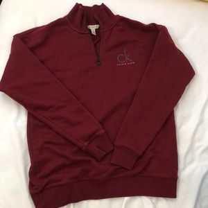 Calvin Klein Jeans womens 1/4 zip sweatshirt